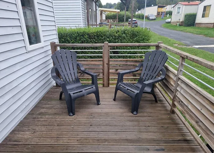 5 Etoiles Piscines Chauffees Club Enfants Mobilhome Premium 6pers Kamp alanı Houlgate